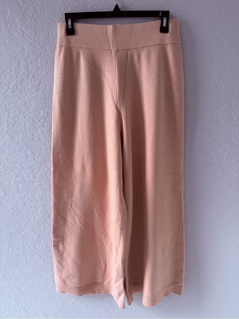 Nordstrom Pink Smoke Wide Leg Sweater Pants Soft Knit Lounge Small NWT